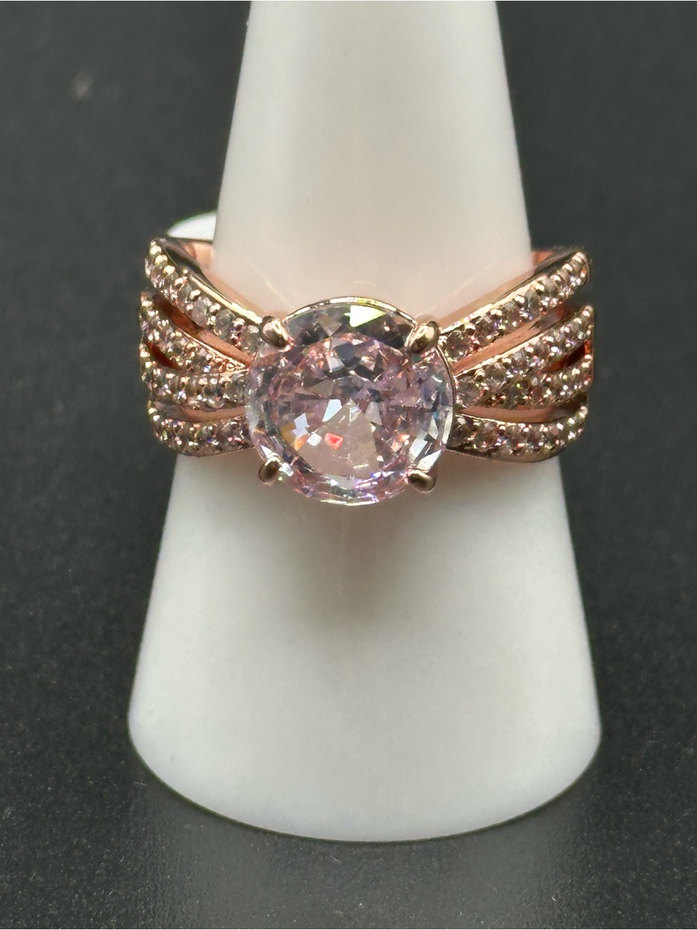 Incredible Sparkle ring, size 9, rose gold, RBP7802